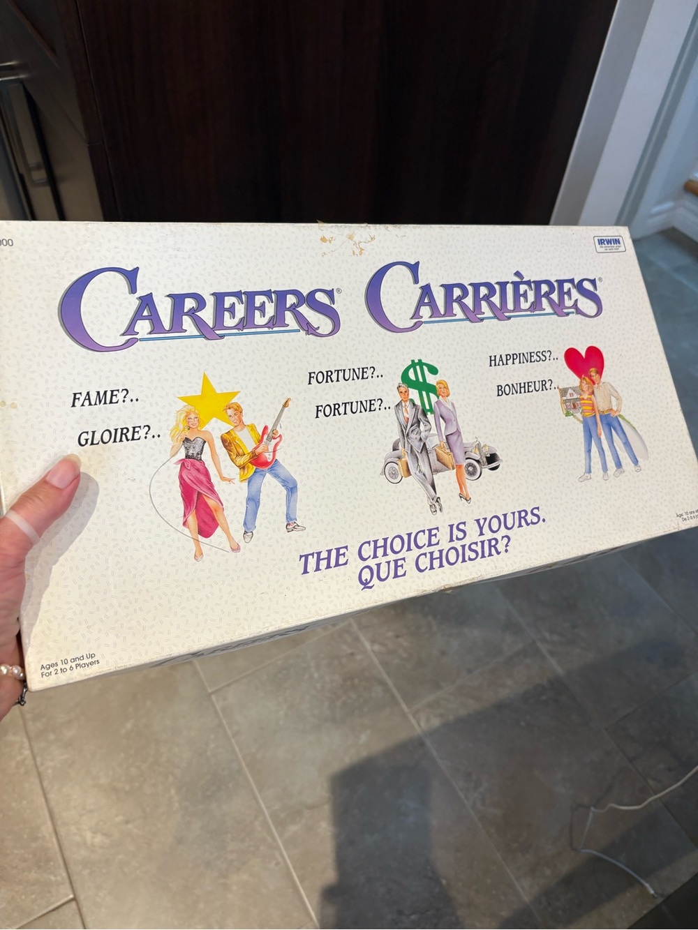 Vintage Careers / Carrières Board Game - White Box